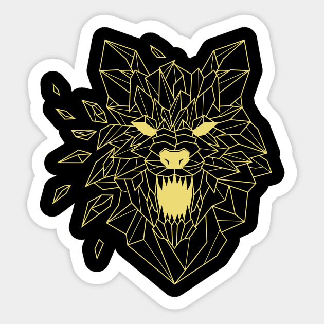 WOLF GEOMETRIC GOLD LIMITED Sticker by dedyracun